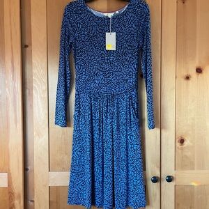 Boden Blue Long Sleeve Dress
